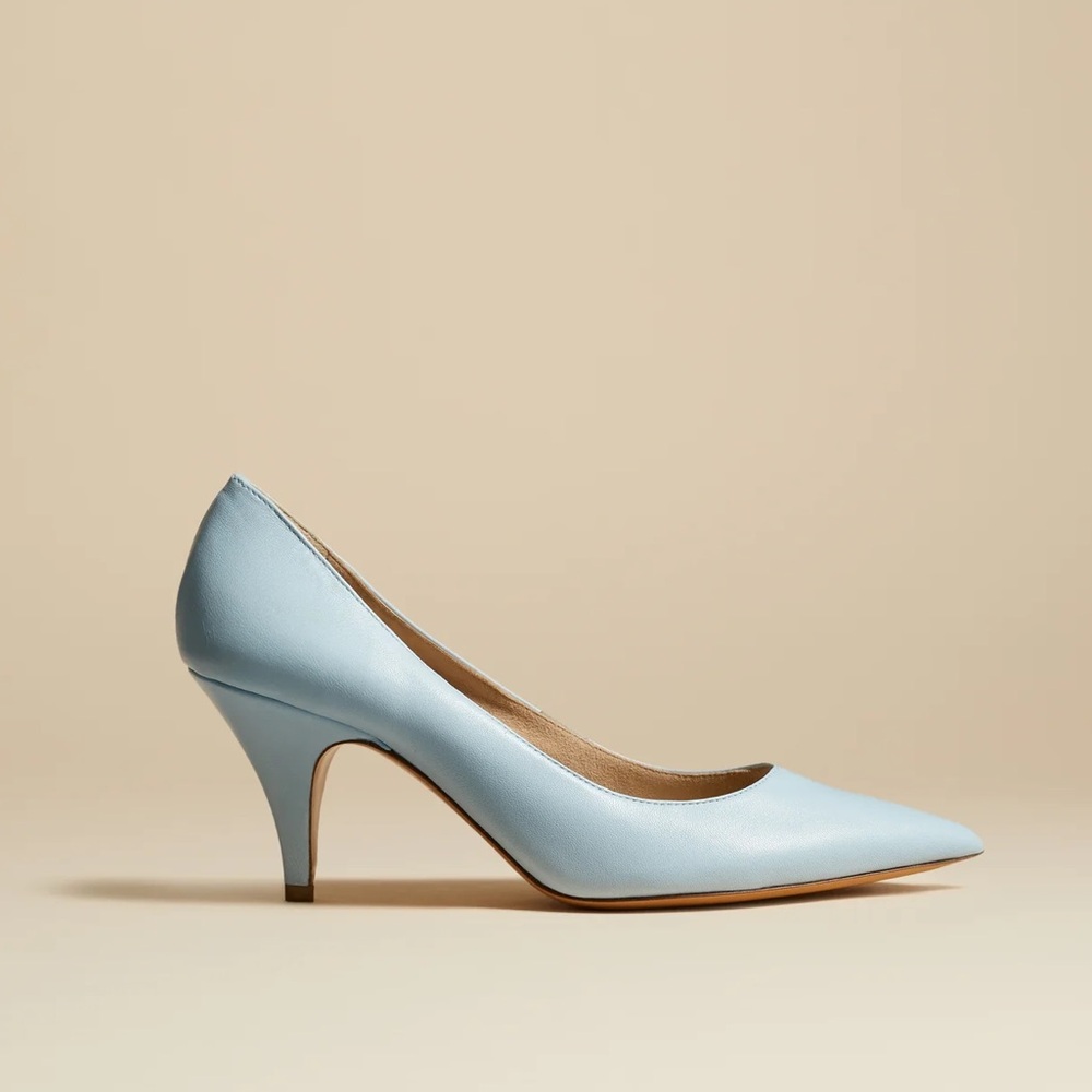 Khaite The River Pump in Baby Blue 38 / US 8
